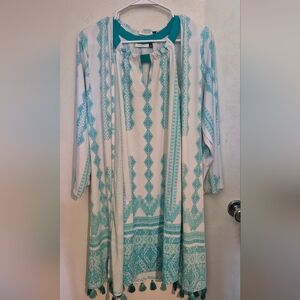 Cabana Life 2 Piece Dress& Overlay Set  SZ.S NWT